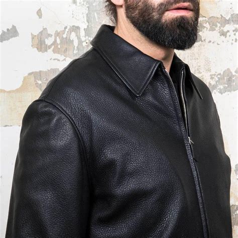 blak leather jacket hermes|hermes leather jacket men's.